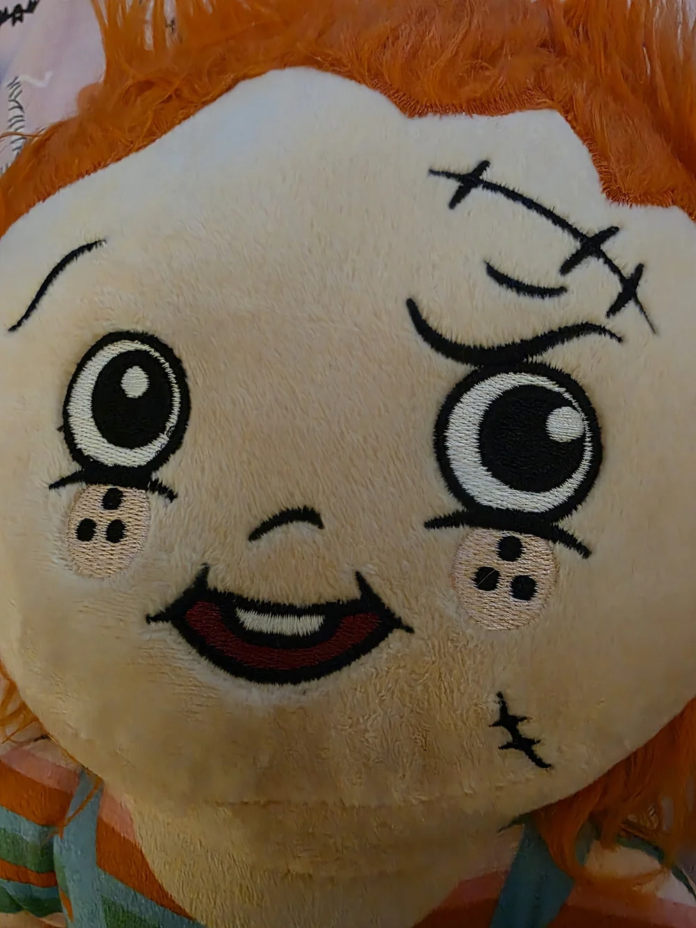 CHUCKY!!!!!Good Guys Plush DOG TOY Orange Hair